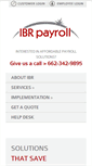 Mobile Screenshot of ibrpayroll.com